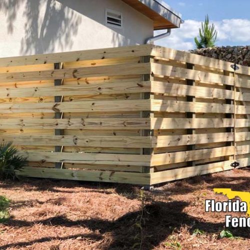 Horizontal Wood Fence